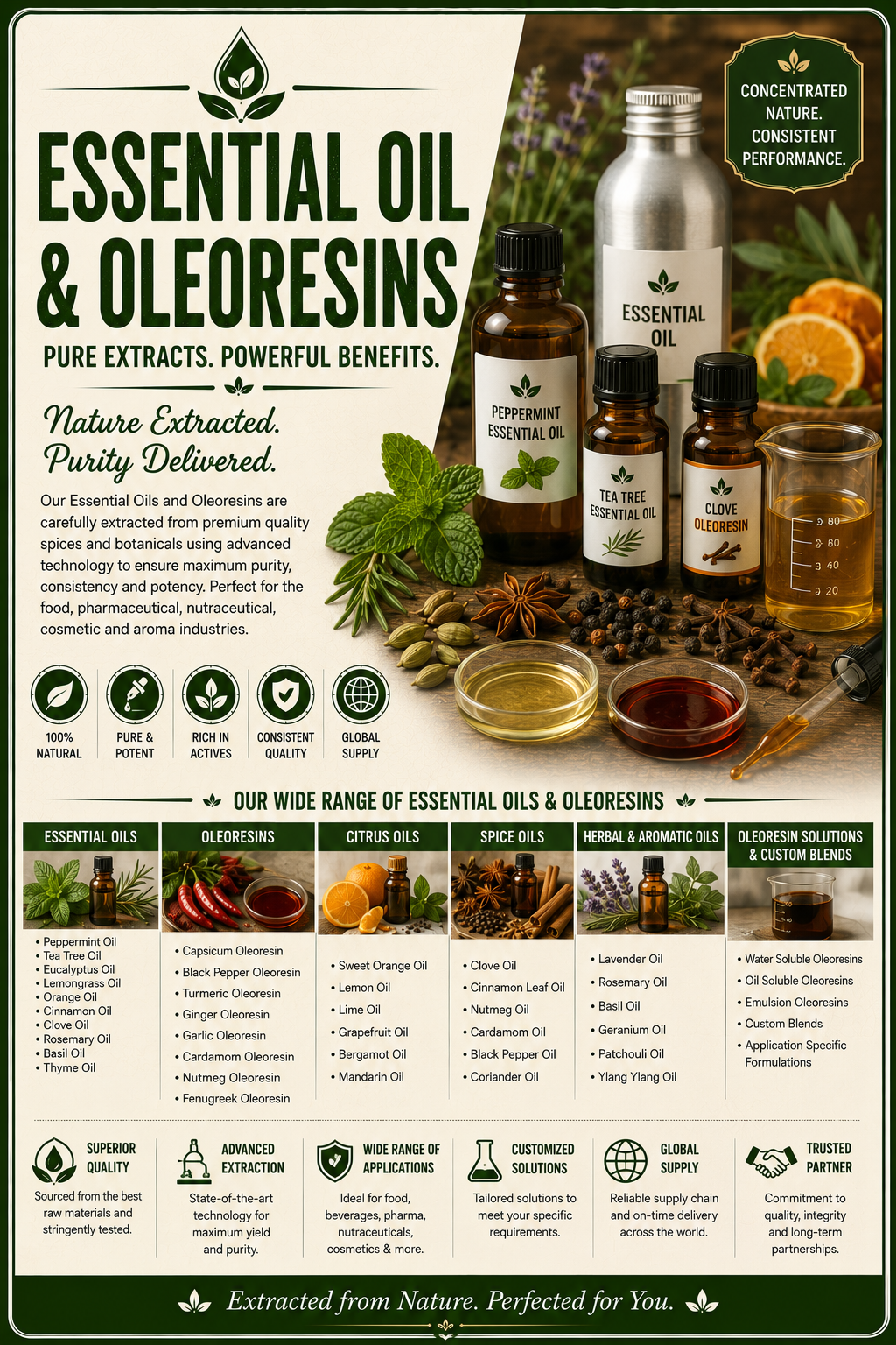 Essential oil & oleoresins